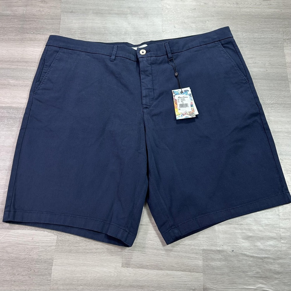 Robert Graham Shorts Mens 40 Navy‎ Blue Belgrade Classic Chino Stretch 10 Inseam